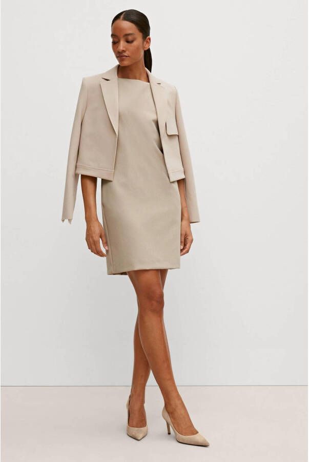 Comma Kokerjurk met structuurmotief