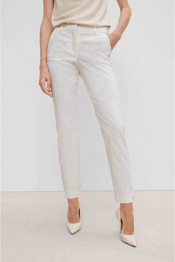 Comma Straight Trousers White Dames