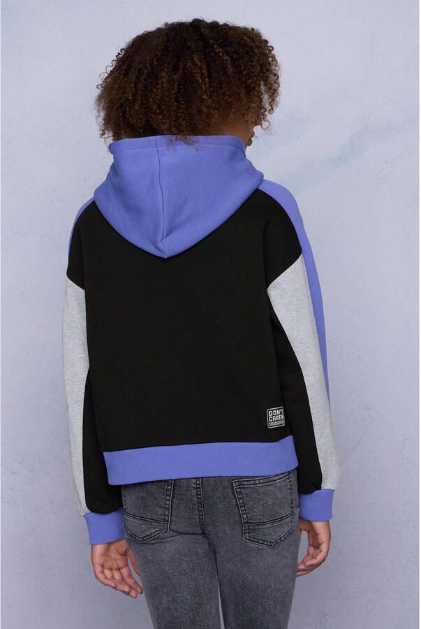 Coolcat Colourblock Hoodie Nathalia Not Interested Print - Foto 4