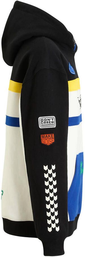 Coolcat Colourblock Hoodie Niko met Racer Prints