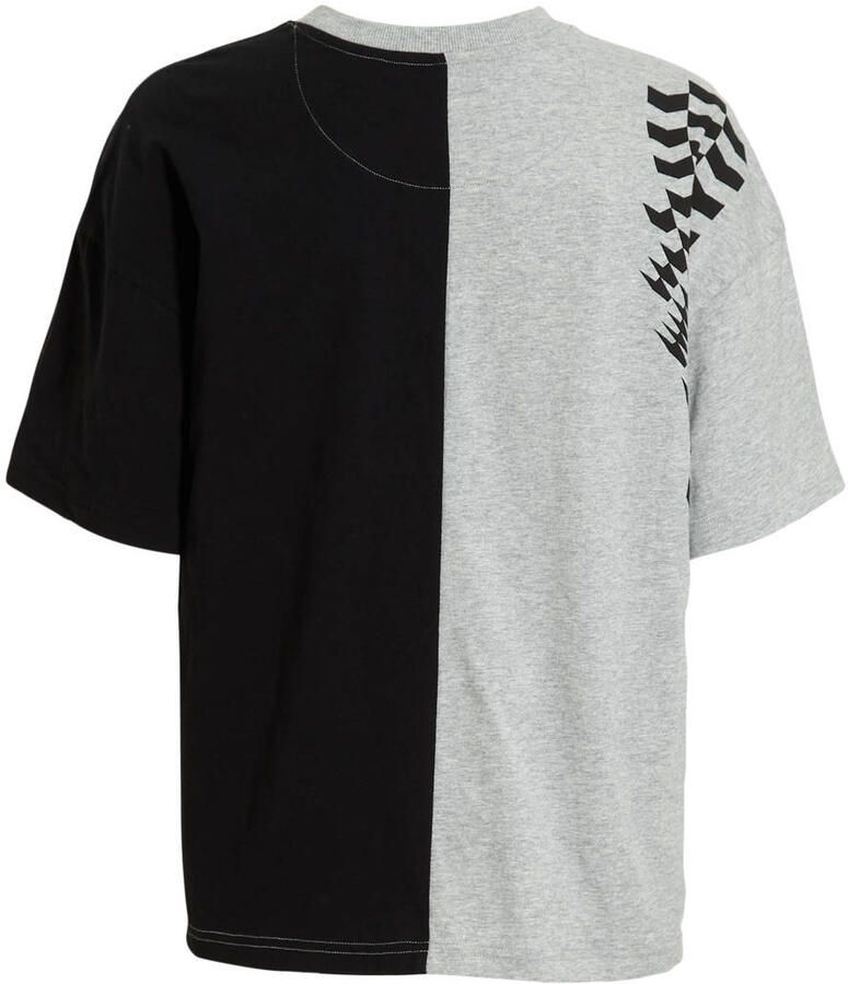 Coolcat Colourblock T-shirt Tate met Print