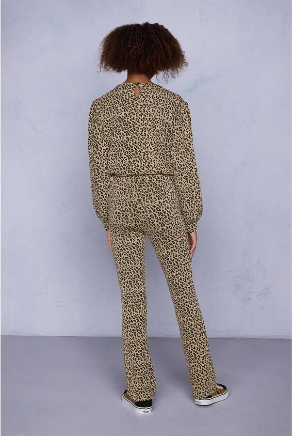 Coolcat flared broek Bailey met Luipaard Jacquard Patroon - Foto 2