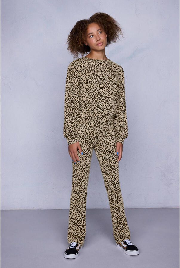 Coolcat flared broek Bailey met Luipaard Jacquard Patroon - Foto 3