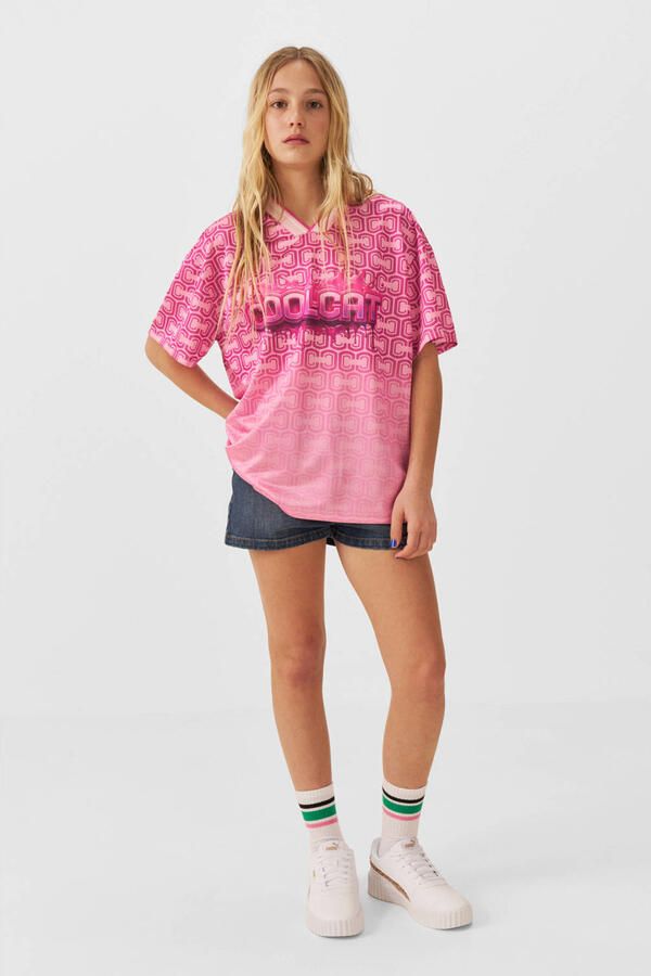 Coolcat football t-shirt Bailey roze - Foto 2