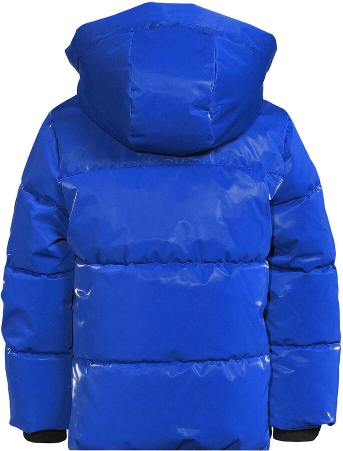 Coolcat gecoate pufferjas met C logo Jessy blauw