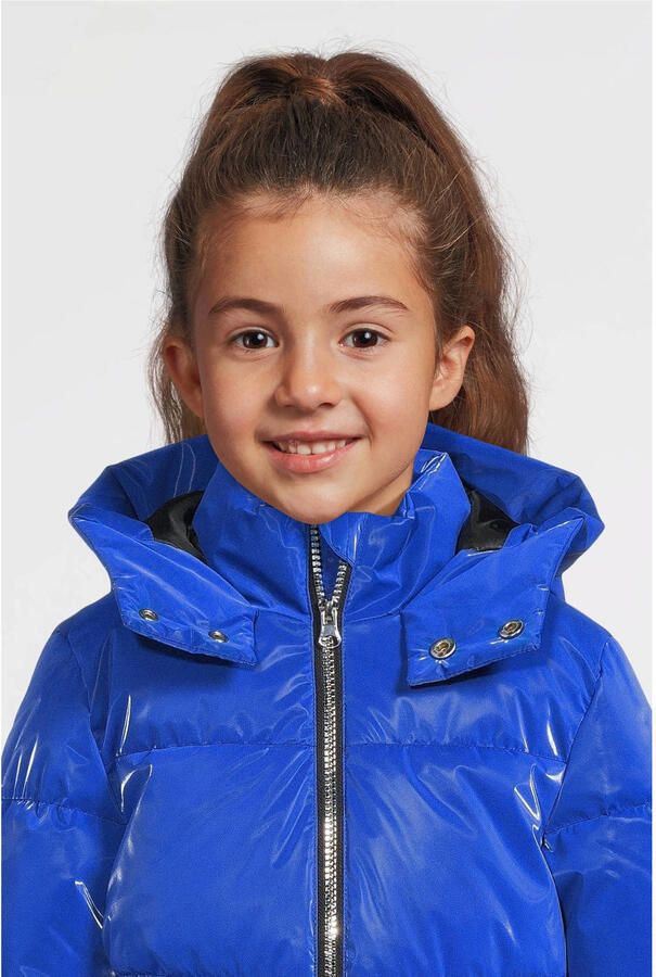 Coolcat gecoate pufferjas met C logo Jessy blauw - Foto 2
