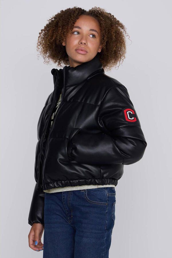 Coolcat Imitatieleren Puffer Winterjas Jessie - Foto 3