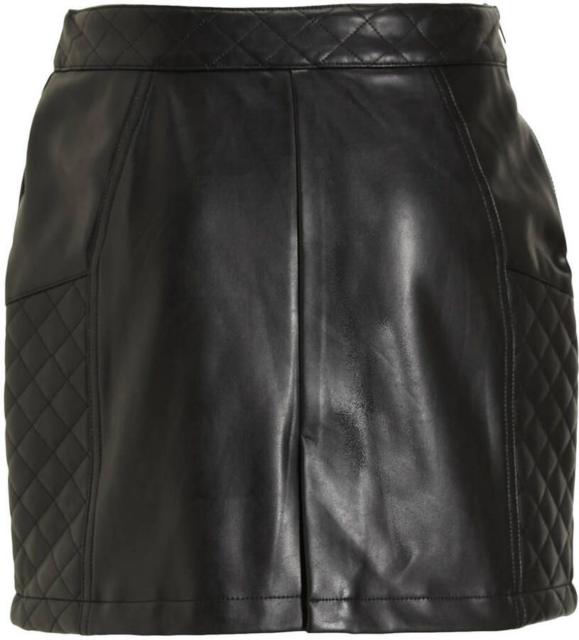 Coolcat Imitatieleren Rok Mylo met fancy stiksels