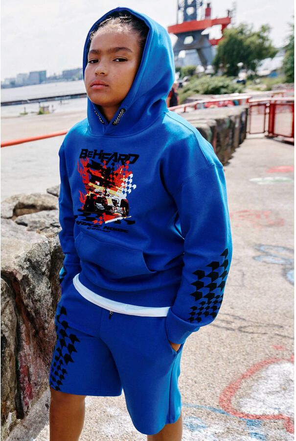 Coolcat joggingshort Stephan met Print Blauw - Foto 2