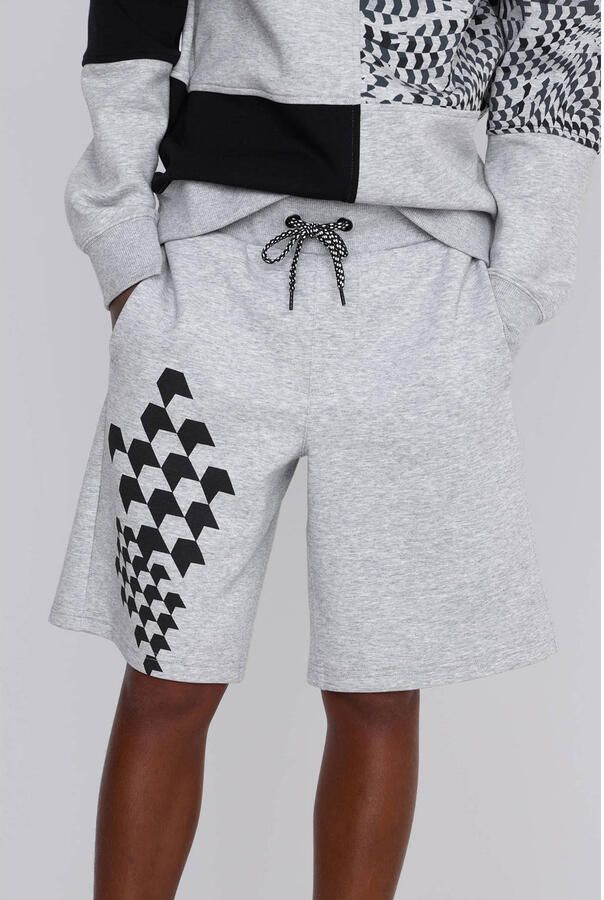 Coolcat joggingshort Stephan met Print Grijs - Foto 2