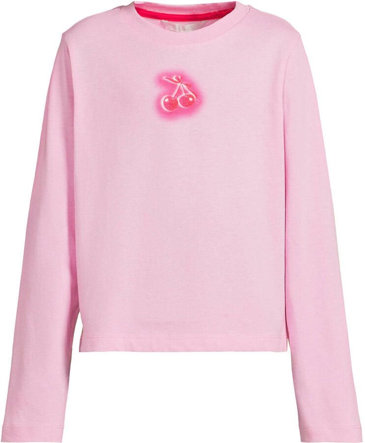 Coolcat longsleeve met Glow mode print Maria lichtroze