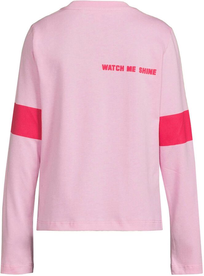 Coolcat longsleeve met letter 77 printopdruk Johanna roze - Foto 2