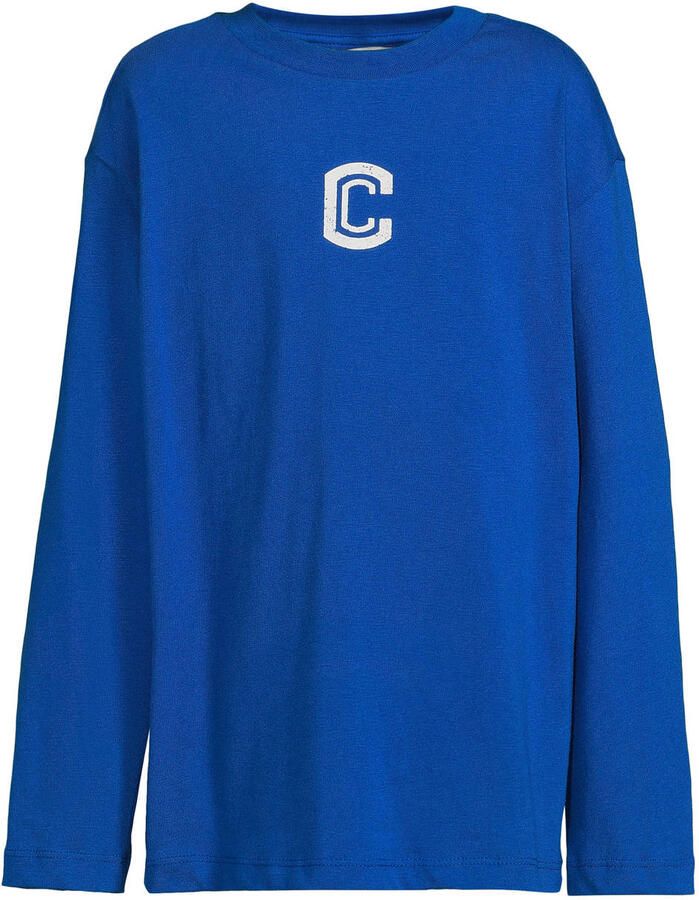 Coolcat longsleeve met printopdruk Lars blauw
