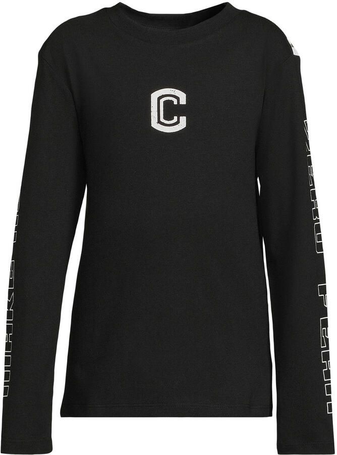 Coolcat longsleeve met printopdruk Lennon zwart