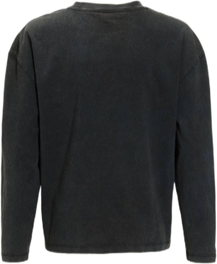 Coolcat longsleeve met printopdruk Noor donkergrijs