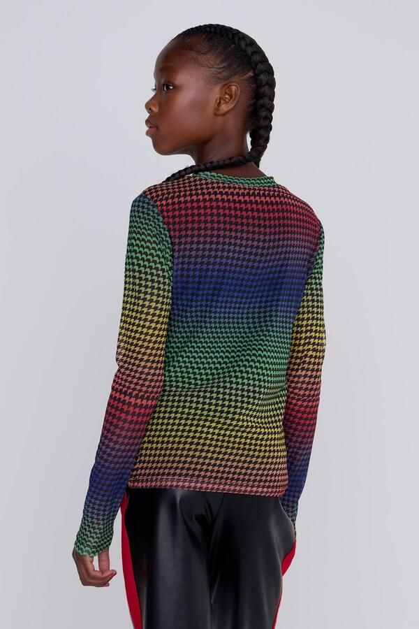 Coolcat Longsleeve Rainbow Mesh Top - Foto 3