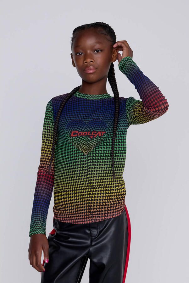 Coolcat Longsleeve Rainbow Mesh Top - Foto 2