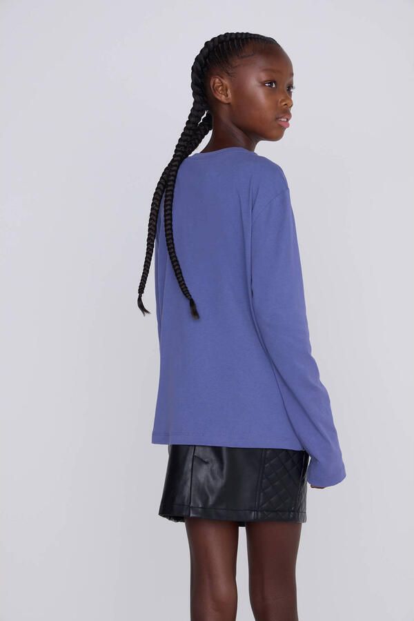 Coolcat Longsleeve T-shirt Tabitha met Motor Girl Print - Foto 3