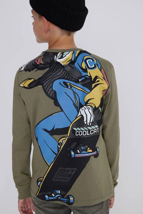 Coolcat Longsleeve T-shirt Tommy met Skaterboy Print - Foto 2