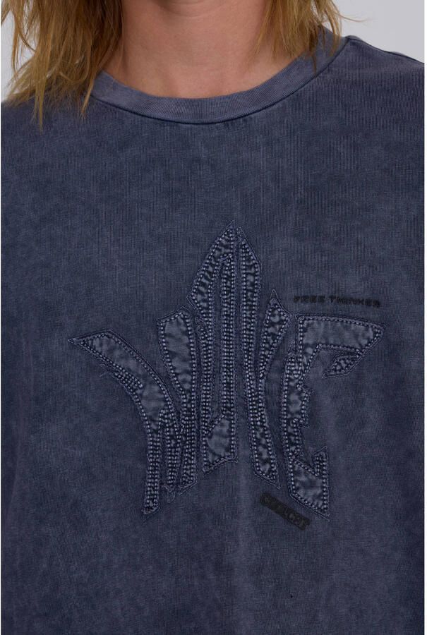 Coolcat longsleeve Tio met printopdruk acid grijs - Foto 2