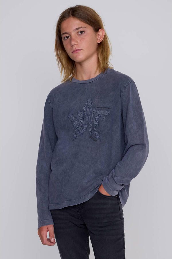 Coolcat longsleeve Tio met printopdruk acid grijs - Foto 4