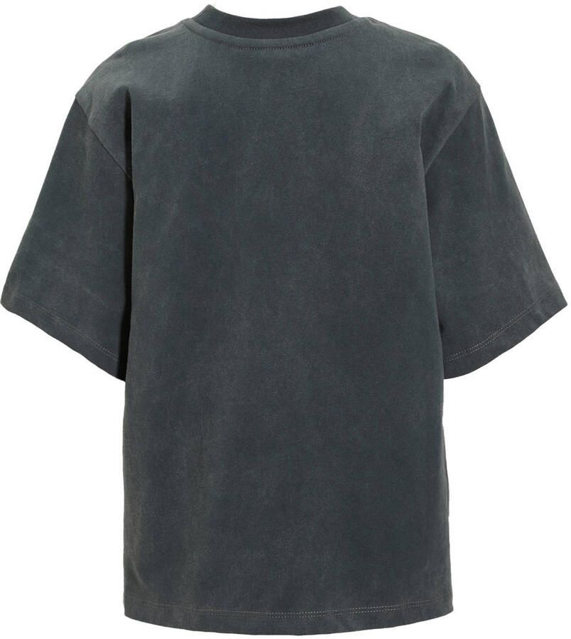 Coolcat oversized T-shirt Royce donkergrijs