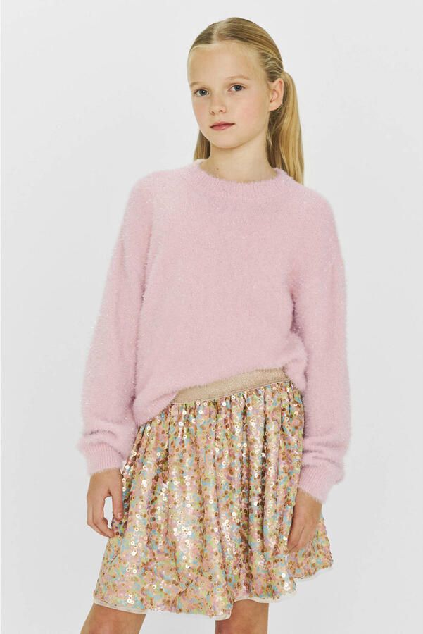 Coolcat pailletten rok Sassy lichrroze multicolor - Foto 2