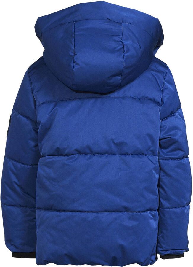 Coolcat pufferjas met C logo Caleb donkerblauw