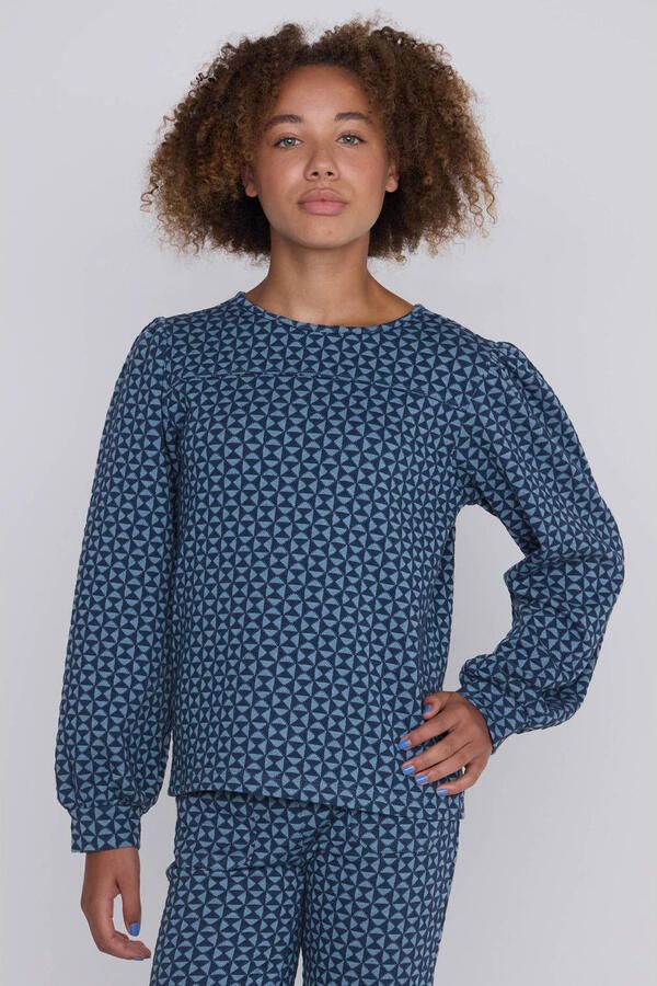 Coolcat Sweater Nina met Geometrisch Jacquard Patroon