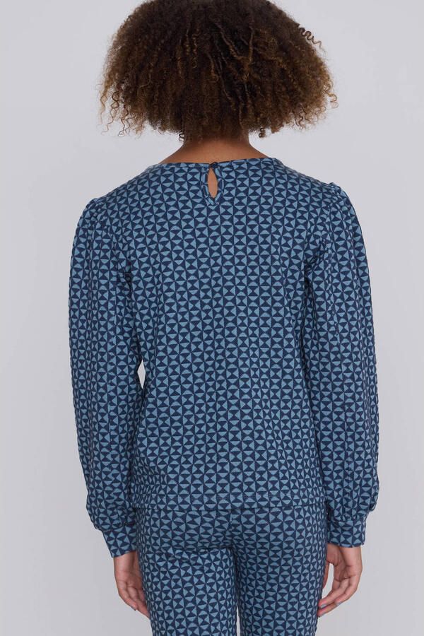Coolcat Sweater Nina met Geometrisch Jacquard Patroon - Foto 3