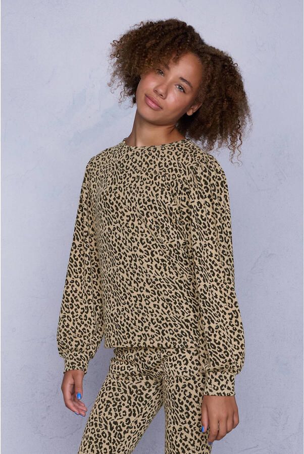 Coolcat Sweater Nina met Luipaard Jacquard Patroon - Foto 3