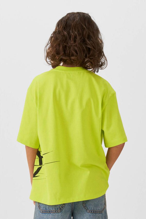 Coolcat T-shirt Jonas printopdruk lime - Foto 3
