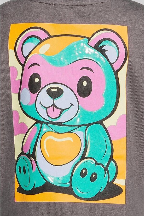 Coolcat T-shirt met beer printopdruk Esmee grijs - Foto 2