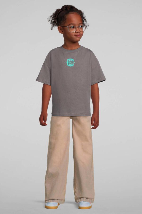 Coolcat T-shirt met beer printopdruk Esmee grijs - Foto 5