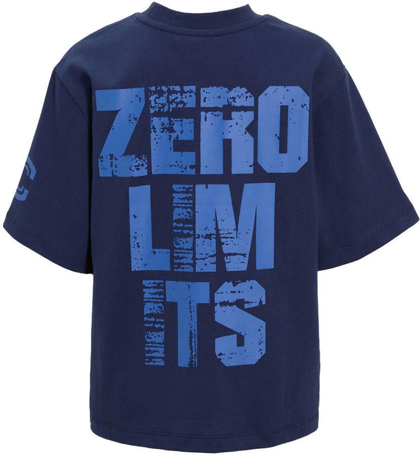 Coolcat T-shirt Owen met printopdruk blauw
