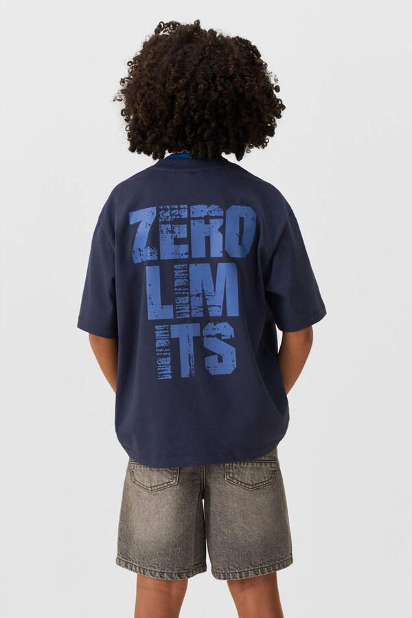 Coolcat T-shirt Owen met printopdruk blauw - Foto 3