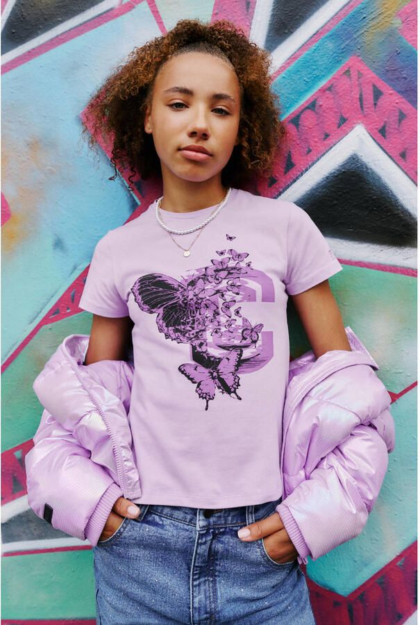 Coolcat T-shirt Tisah met Vlinder Print - Foto 2