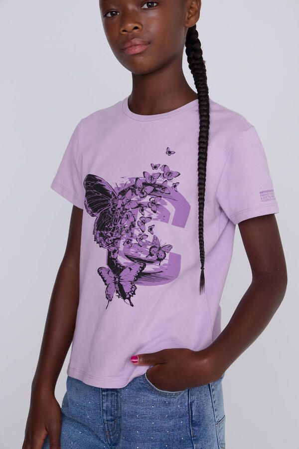 Coolcat T-shirt Tisah met Vlinder Print - Foto 3