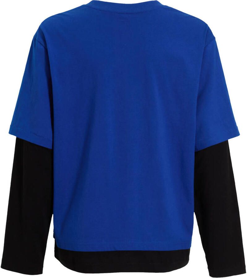 Coolcat Unisex Longsleeve T-shirt Bowie met Gelaagde Mouwen