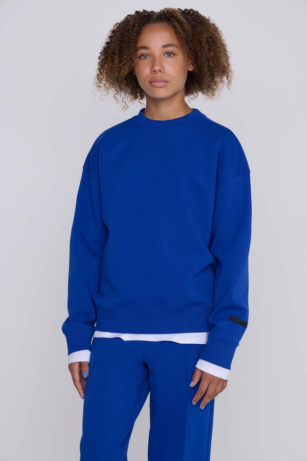Coolcat Unisex Sweater Vicky met 3D Logo Blauw - Foto 2