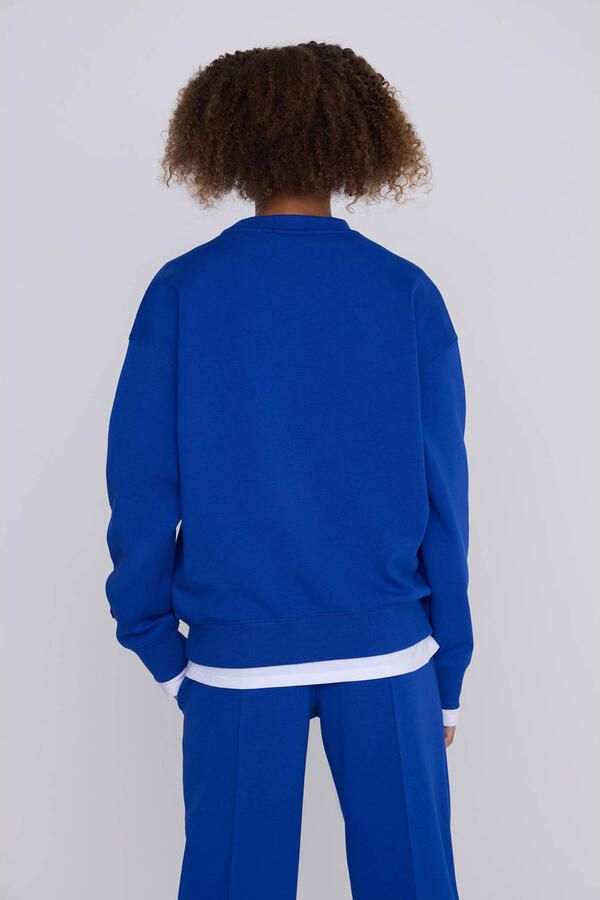 Coolcat Unisex Sweater Vicky met 3D Logo Blauw - Foto 3