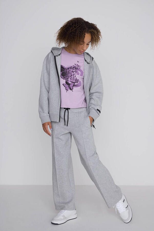 Coolcat unisex wide leg joggingbroek Misha met Plooi - Foto 3