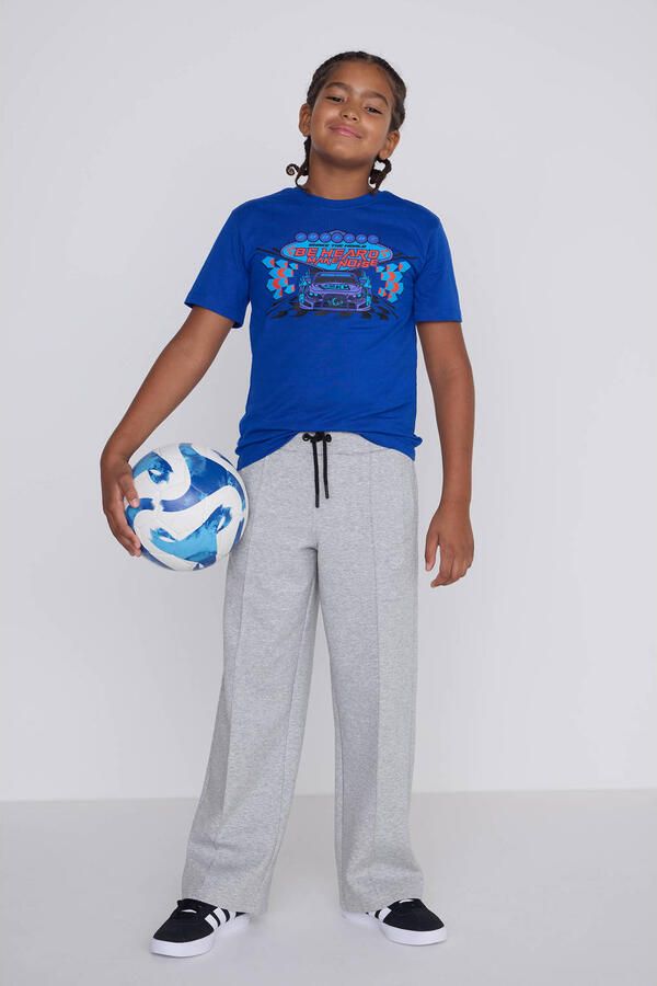 Coolcat unisex wide leg joggingbroek Misha met Plooi - Foto 4