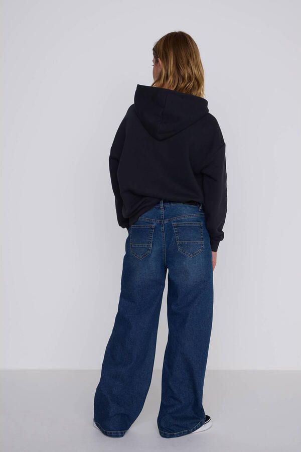 Coolcat Wide Leg Jeans Dominic Donker Blauw - Foto 3
