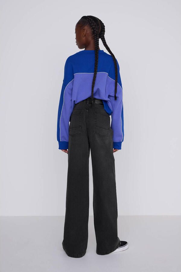 Coolcat Wide Leg Jeans Dominique Donker Grijs - Foto 3