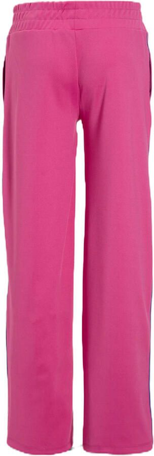 Coolcat wide leg joggingbroek met contrastbies Mikkie roze - Foto 2