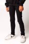CoolCat Junior geribde skinny broek Pammy met slijtage zwart Meisjes Katoen 146 152 - Thumbnail 1