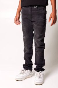 CoolCat Junior high waist slim fit jeans KIT washed black