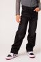 CoolCat Junior high waist straight fit jeans Kelli black denim Zwart 158 164 - Thumbnail 1