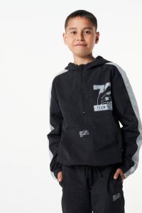 CoolCat Junior hoodie Harvey CB met tekst zwart